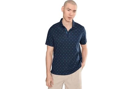 Поло UNTUCKit Short Sleeve Wrinkle Free Printed Lebain Polo