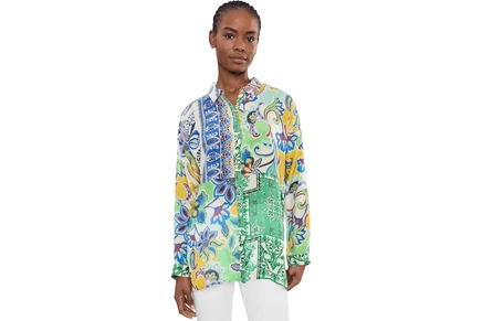 Johnny Was The Audrey Tunic - Armeria Patchwork armeria mix