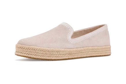 Женские лоферы TOMS Carolina замшевые, светло-серые