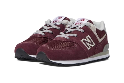Детские кроссовки New Balance Kids 574, бордово-белые