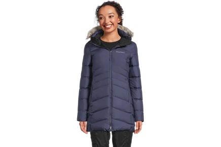 Женский пуховик Marmot Montreal Coat, темно-синий