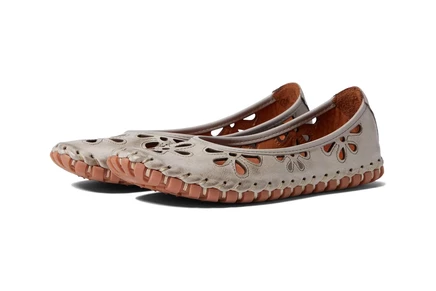 Женские балетки Spring Step Rayely кожаные, тауп