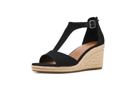 Туфли Lucky Brand Cyleste T-Strap Wedge Sandals