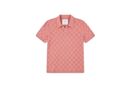 Детское поло Abercrombie Kids Johnny Collar, пыльно-розовое