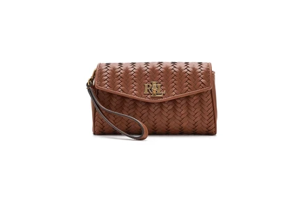 Плетеный кошелек Lauren Ralph Lauren Tanner, бежевый