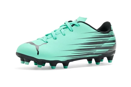 Детские бутсы PUMA Attacanto Firm, мятно-черные