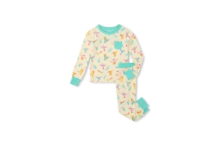 Детская пижама Hatley Kids Springtime Hummingbirds, светло-розовая