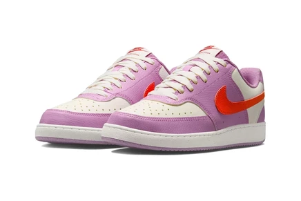 Женские кроссовки Nike Court Vision Low Next Nature, розово-серые