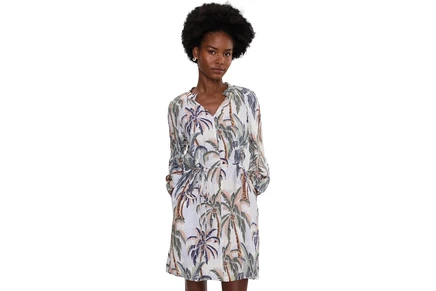 Платье Tommy Bahama Palm Oasis Long Sleeve Short Dress