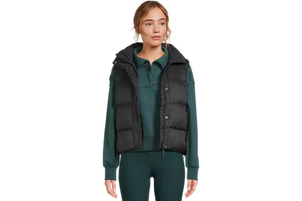 Женский стеганый жилет Beyond Yoga Big Cozy Puffer, черный