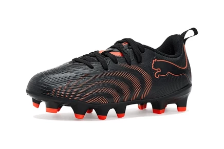 Унисекс бутсы Puma Kids Future Play, черно-красно-серые