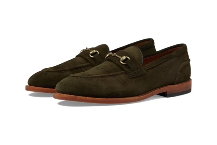 Allen Edmonds Randolphbit Penny Loafers hunting green suede