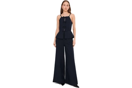 Комбинезон Avec Les Filles Bow Vest Twofer Jumpsuit