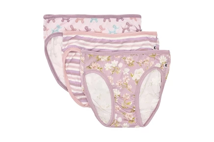 Детские трусы для девочек Kickee Pants, 3 шт., принт
