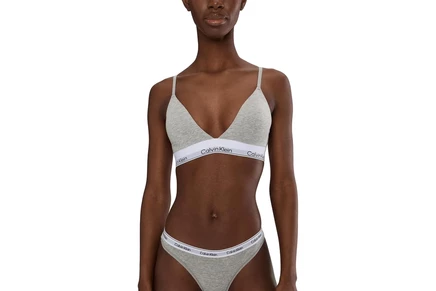 Женский треугольный бралет Calvin Klein Icon Modal, серый