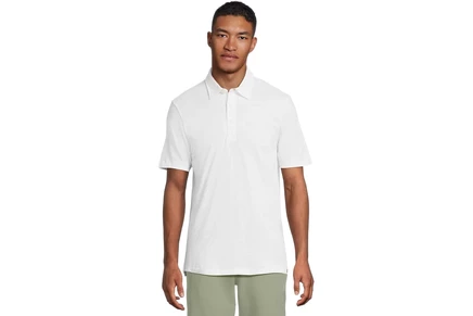 Мужская футболка‑поло Faherty Sunwashed, белая