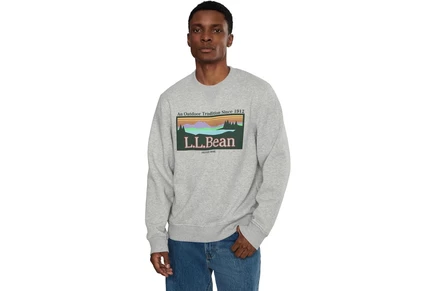 Толстовка L.L.Bean Essential Logo Crewneck Sweatshirt Regular