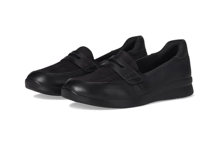 Женские туфли Clarks Ellowyn Penny из кожи, черные
