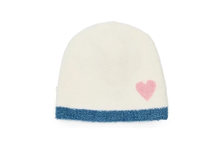 Шапочка для младенца Barefoot Dreams Kids CozyChic Lite Colorblock Heart, кремовая/многоцветная