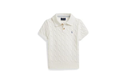 Свитер Polo Ralph Lauren Kids Cable-knit Cotton Polo Sweater (Toddler/Little Kid)