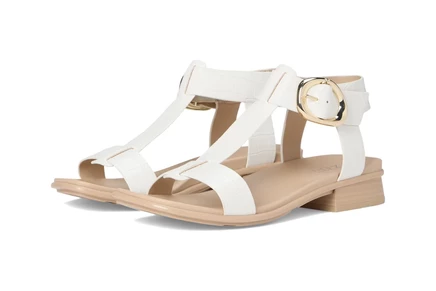 white faux leather