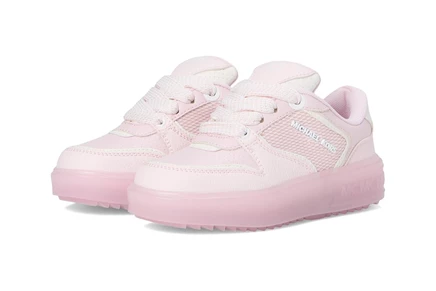 Женские кроссовки MICHAEL Michael Kors Kids Emmet Rumi (Little Kid/Big Kid) barely pink/white