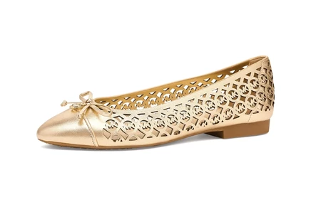 Женские балетки MICHAEL Michael Kors Piper Flex Ballet, бледно‑золотистые