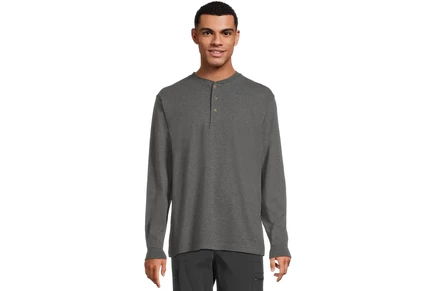 Футболка L.L.Bean Carefree Unshrinkable Tee Traditional Fit Long-Sleeve Henley