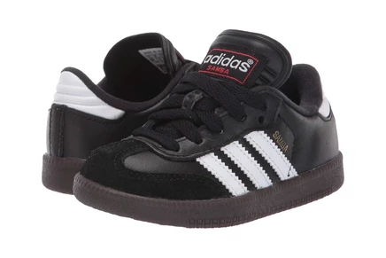 Детские кроссовки Adidas Samba Classic Core, черно-белые