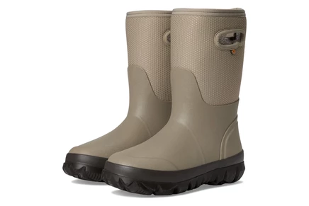 Детские резиновые сапоги Bogs Kids Whiteout Dots, тауп