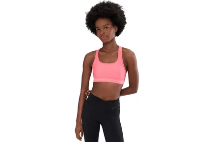 Женский спортивный бюстгальтер Under Armour Cross-Back Mid, розовый