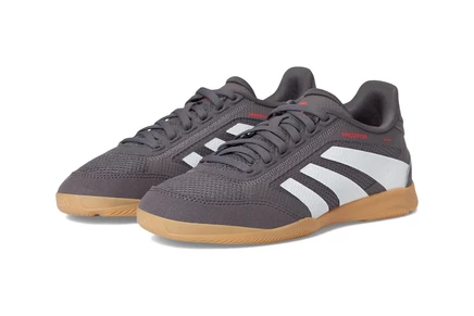 Детские кроссовки adidas League Predator, серо-бело-красные