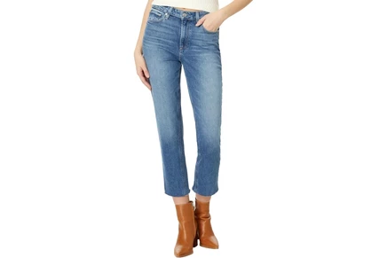 Джинсы Paige High-Rise Brigitte Raw Hem Cuf in Stronghold