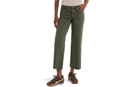 Джинсы KUT from the Kloth Charlotte High-Rise Wide Leg With Raw Hem