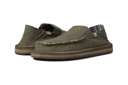 Слипоны Sanuk Vagabond Hemp, хаки
