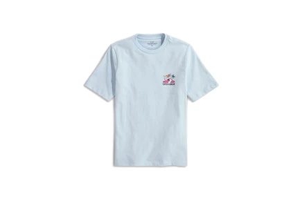 Детская футболка Vineyard Vines Catch A Break, небесно-голубая