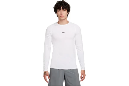 Мужской лонгслив Nike Pro Dri-FIT Slim бело-черный