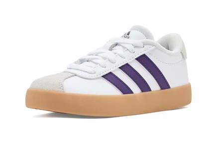 Детские кроссовки Adidas VL Court 3.0, бело-фиолетовые