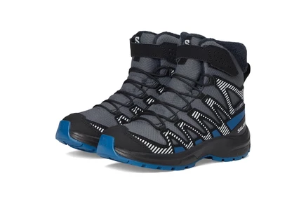 Salomon Kids Xa Pro V8 (Little Kid/Big Kid) turbulence/black/dark blue