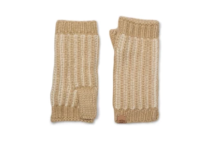 Перчатки Ugg Chunky Plaited, кремово-меланжевые