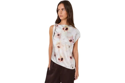 Женский топ Vince Floral Twist, нежно-розовый