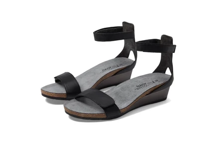 Naot Mermaid black raven leather
