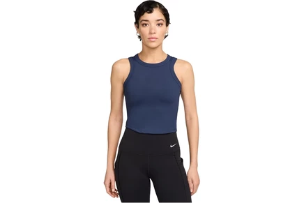 Женский укороченный топ Nike One Dri-FIT, темно-синий