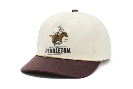 Унисекс кепка Pendleton Novelty Snapback, хлопок, кремовая