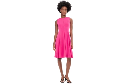 Платье Calvin Klein Sleeveless Scoop Zipper Neck Aline