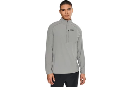 Мужской реглан Mountain Hardwear Sunshield 1/2 Zip, черный