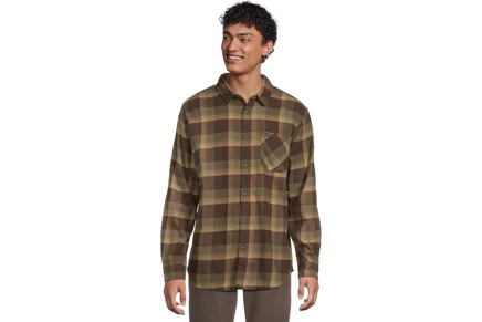 Мужская фланелевая рубашка Quiksilver Penmar, шоколадная