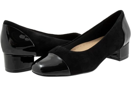 Trotters Daisy black suede