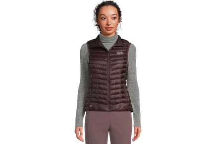 Женский пуховый жилет Mountain Hardwear Ghost Whisperer, ежевичный