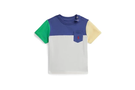 Детская футболка Polo Ralph Lauren Kids Color-Blocked, многоцветная